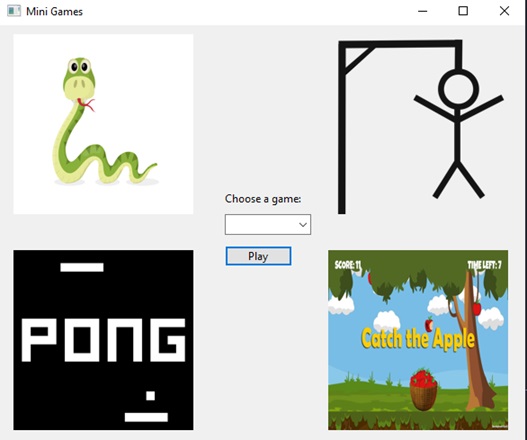 Image of the four mini games